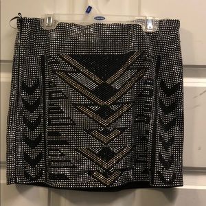 Beaded mini skirt